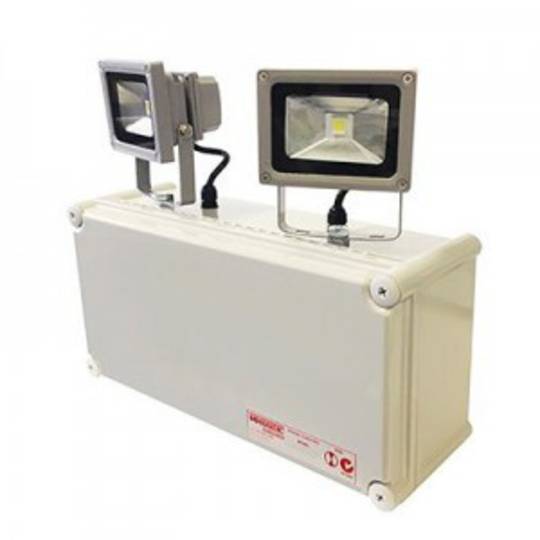 BARDIC PREMIUM 2x10W LED W/P Emergency Twinspot c/w NiCd