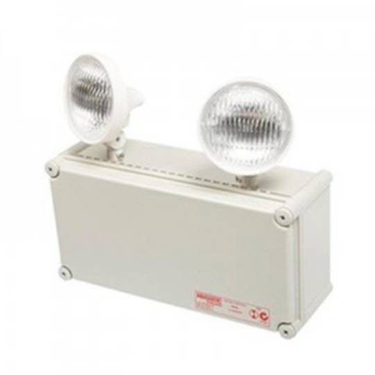 BARDIC PREMIUM 2x10W Halogen W/P Emergency Twinspot c/w NiCd