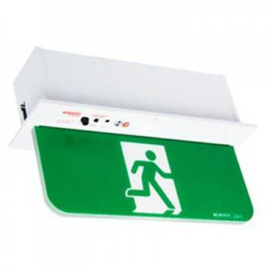 BARDIC PREMIUM 1x10W Recessed Flaglite Maint Exit Body Only